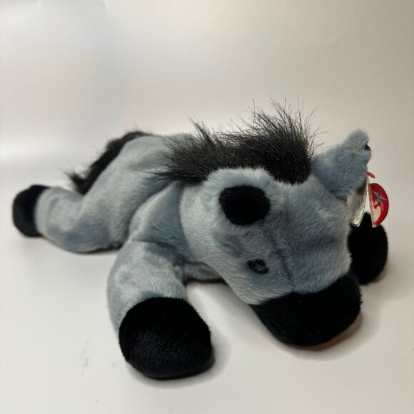 TY Beanie Buddy Lefty the Donkey Plush Beanie Babies Stuffed Animals Large - Picture 1 of 7